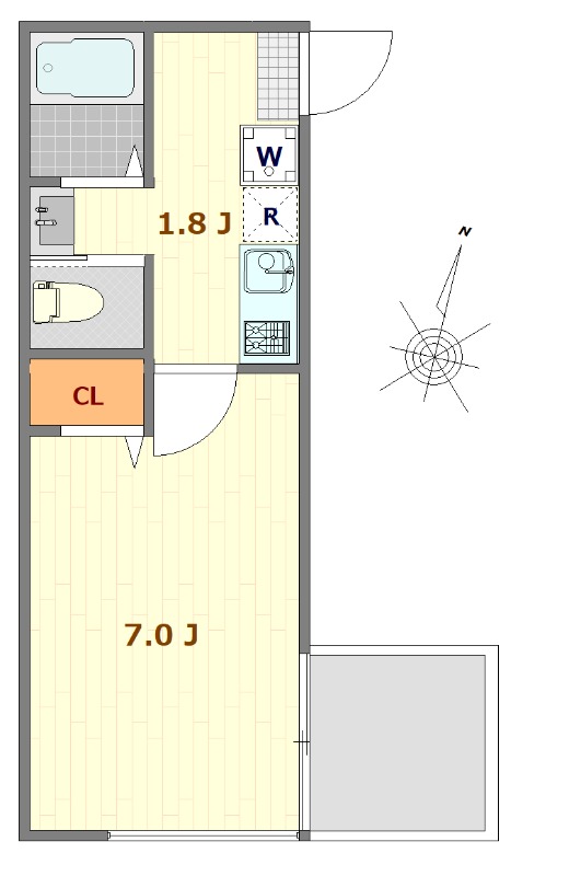 コンフォート蕨WEST2階 間取