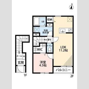 リーブルファイン武蔵村山大南203号室 間取