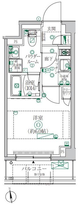 クレイシア横浜ヴェール2階 間取
