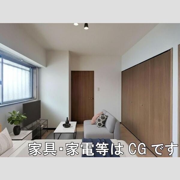 グランデ朝日103号室 洋室　※家具・家電等はCGです