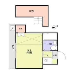 ミキハイツ203号室 間取