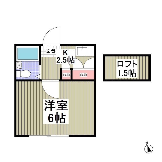 ヴェルメゾン船橋103号室 間取