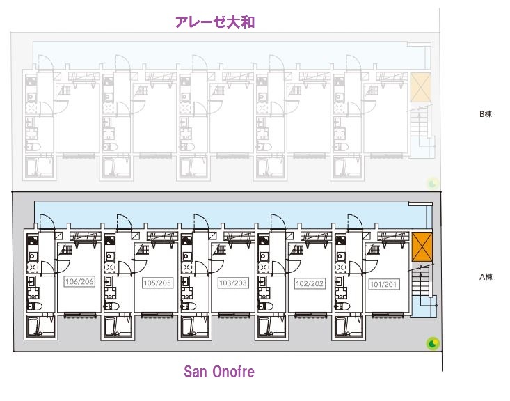 Ｓａｎ　Ｏｎｏｆｒｅ2階 部屋その他