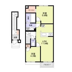(仮称)足立区六木3丁目計画201号室 間取