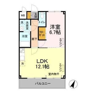 ファースト　クライム303号室 間取