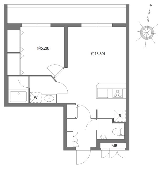 ソラミテラス松原0108号室 間取