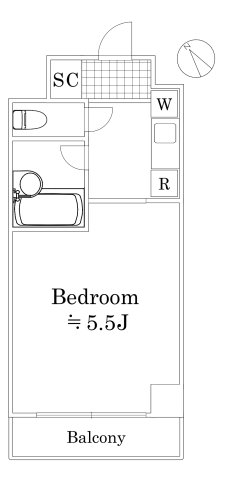 明治製菓・スカイコート荻窪ビル312号室 区画図