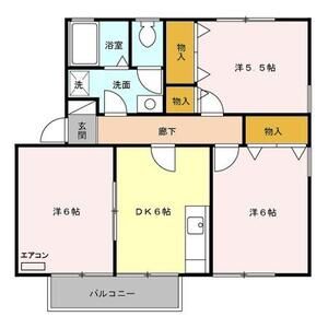 プランドール201号室 間取
