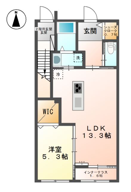 ベル　ルミエール湘南103号室 間取