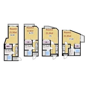 Sugar Grace Kawasaki101号室 間取