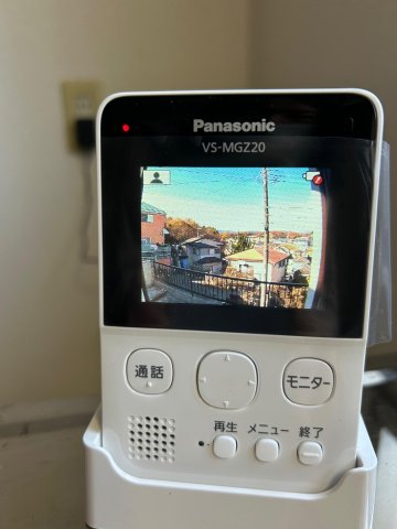 横川町みはらしハウス モニター付きインターホンで安心。親機はお好きな場所に設置可能