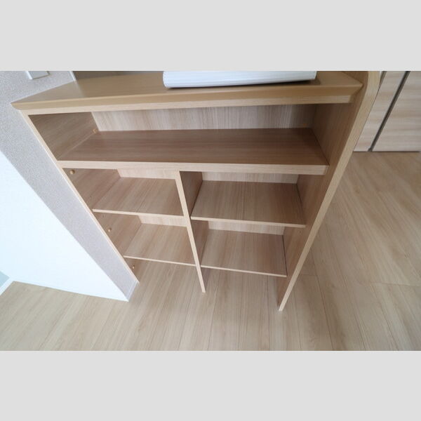 ノーブル浦和美園202号室 キッチン　カウンター収納棚