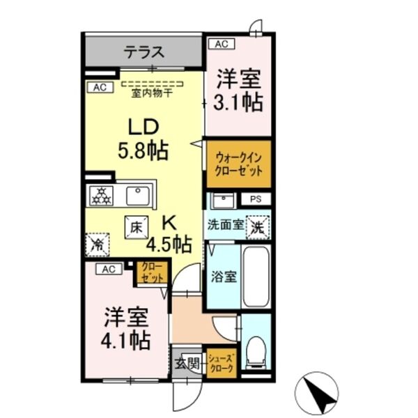 セレスティア白鳥106号室 部屋その他