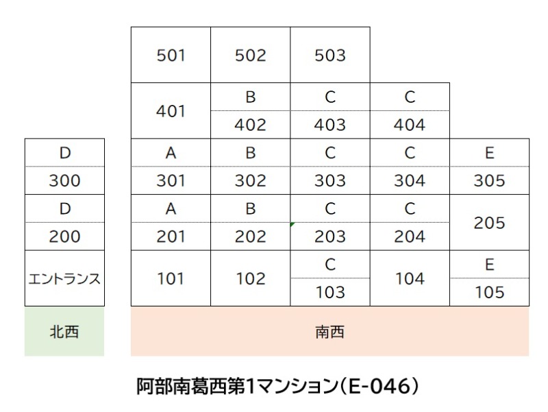 阿部南葛西第１マンション(E-046)3階 部屋その他