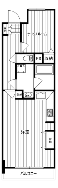 ライオンズマンション淵野辺206号室 間取