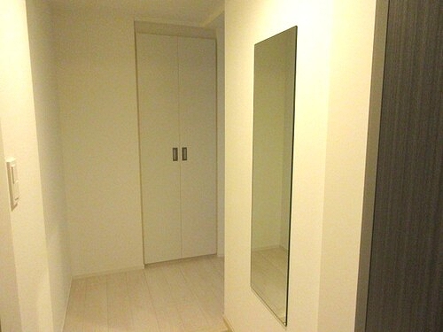 プレセダン板橋本町5階 姿見、下駄箱※同タイプ別部屋2025.11新築未入居時撮影