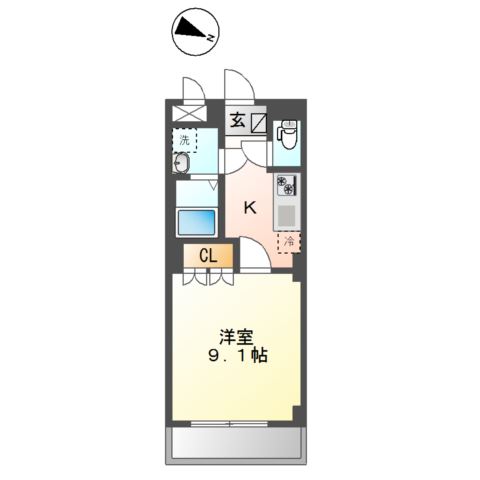 ブラン　ピエール505号室 間取