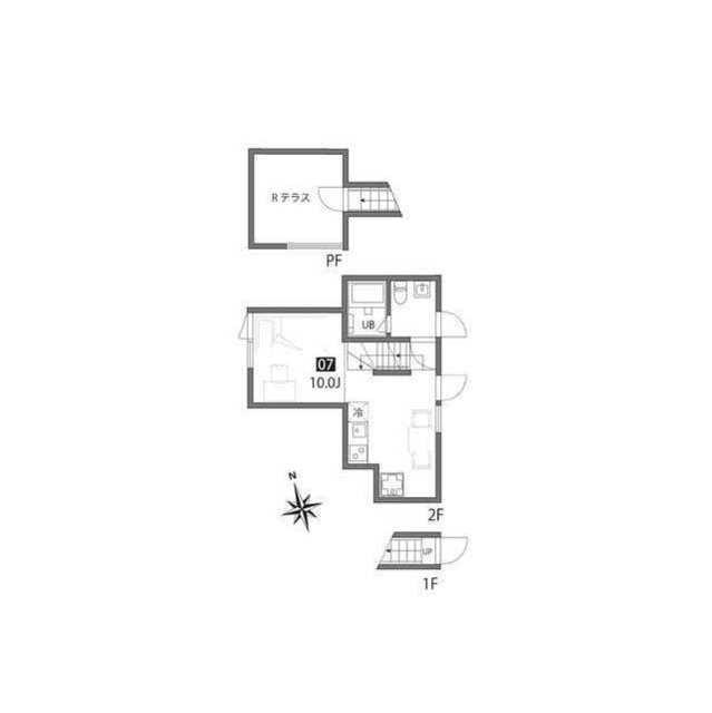 ニシオギソウ2階 間取り図