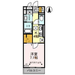 ロンサールⅡ108号室 間取