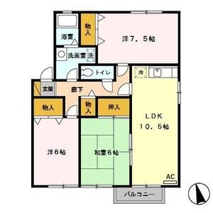 エミール201号室 間取