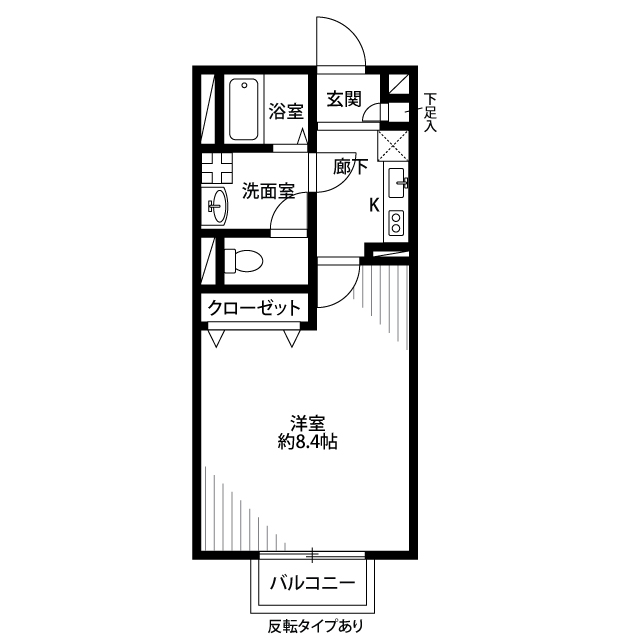 アムール Amical102号室 間取
