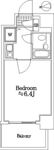 メインステージ武蔵関308号室 間取