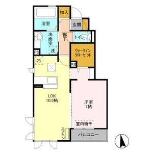 グリーンテリアGⅠ103号室 間取