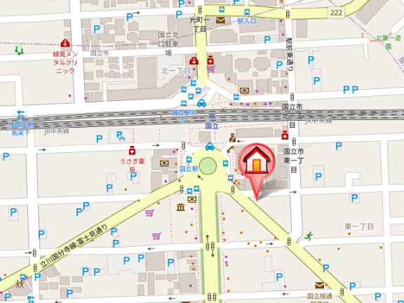 レジディア国立4階 null