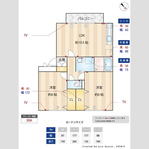 グランフェルム303号室 部屋その他