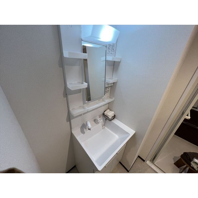 HNクボデラビル403号室 シャワー付洗面化粧台
