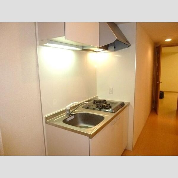 ウェルストン102号室 2口ガスコンロ付キッチン