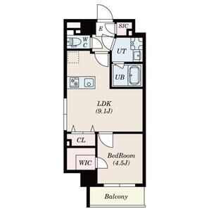 S-RESIDENCE瑞江601号室 間取