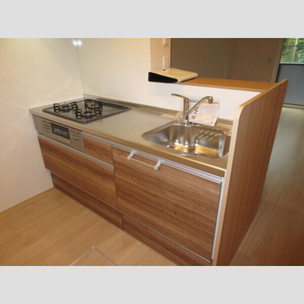 蒼の杜　空106号室 3口グリル付きのキッチン