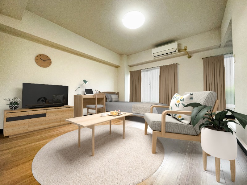 パティオ市ヶ尾4階 家具レイアウトイメージ