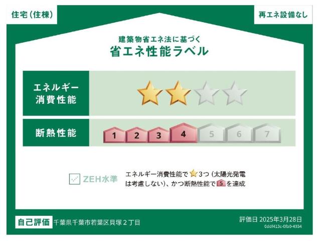 ｃａｓａ　ｓｅｒｅｎａ（カーサ　セレーナ） 省エネ性能ラベル