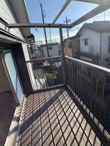 川越戸建て物件 ベランダからの景色は広々としています