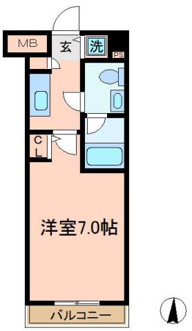 Ｍａｊｏｒ　Ｌａｎｄ　横濱鶴見 605号室 反転タイプ