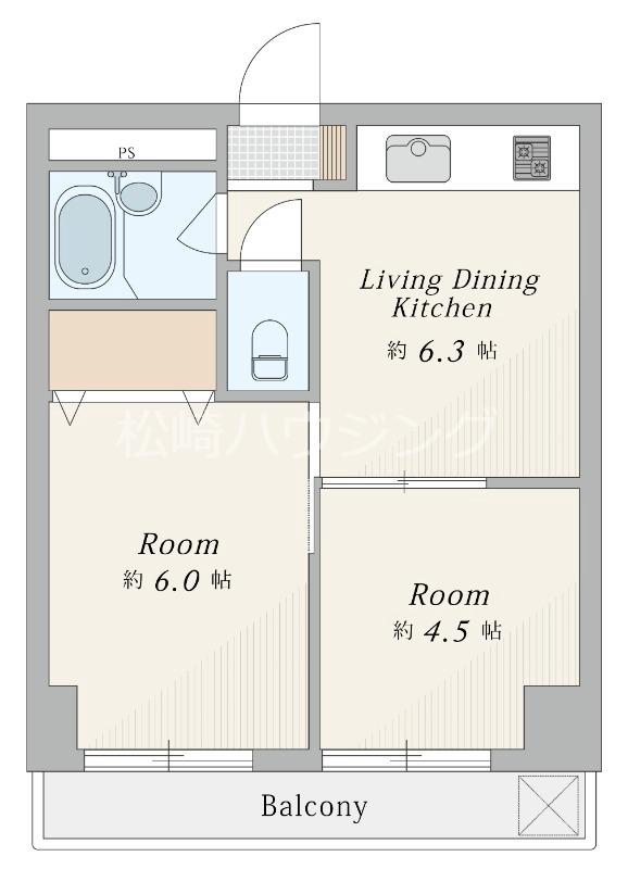 第三さかえビル1階 間取