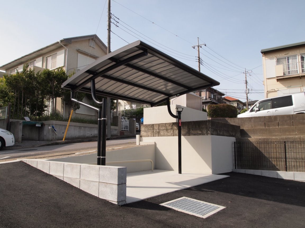 クレイノサンハイム201号室 無料でご利用いただける屋根付き駐輪場完備