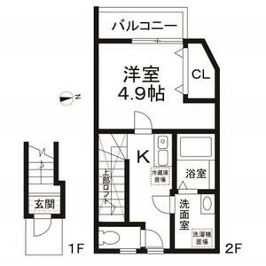 ガーデンコート経堂202号室 間取