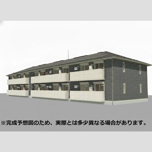 フォレストウッド　A棟102号室 ※完成予想図につき、実物とは多少異なる場合があります。