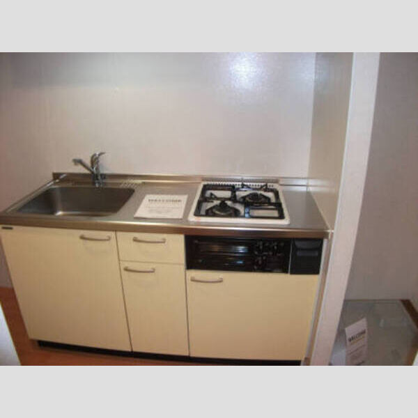 ラ・ヴェーヌ309号室 2口ガスコンロ付システムキッチン(グリル付)