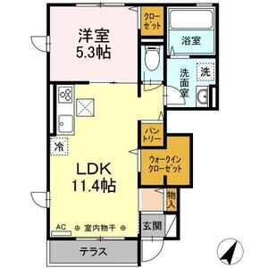 セレスト　弐番館101号室 間取
