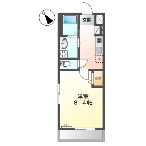 グランテゾーロ208号室 間取