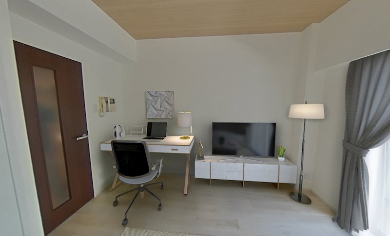 レジディア神楽坂3階 リビング　※これはVR画像です。