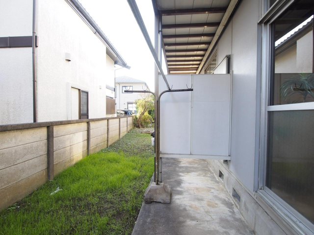 松本荘 物干しスペースです