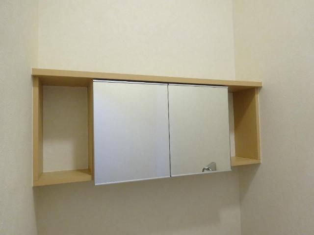 グリーンモール トイレ戸棚（鏡付）