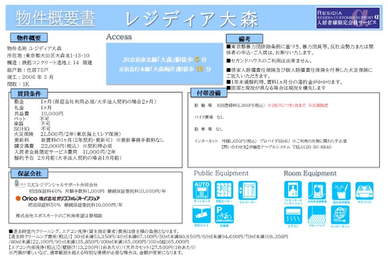 レジディア大森10階 部屋その他