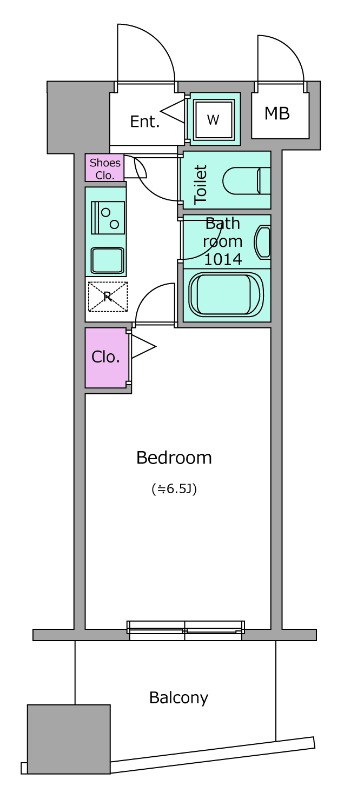 アーバネックス戸越銀座10階 間取