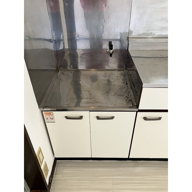 新田ハイツ203号室 ガスコンロ2口設置可